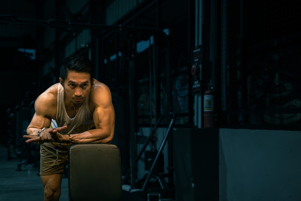 Professional gym training setup